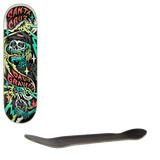 Santa Cruz Gravette Hippie Skull Skateboard Deck - 8.3"