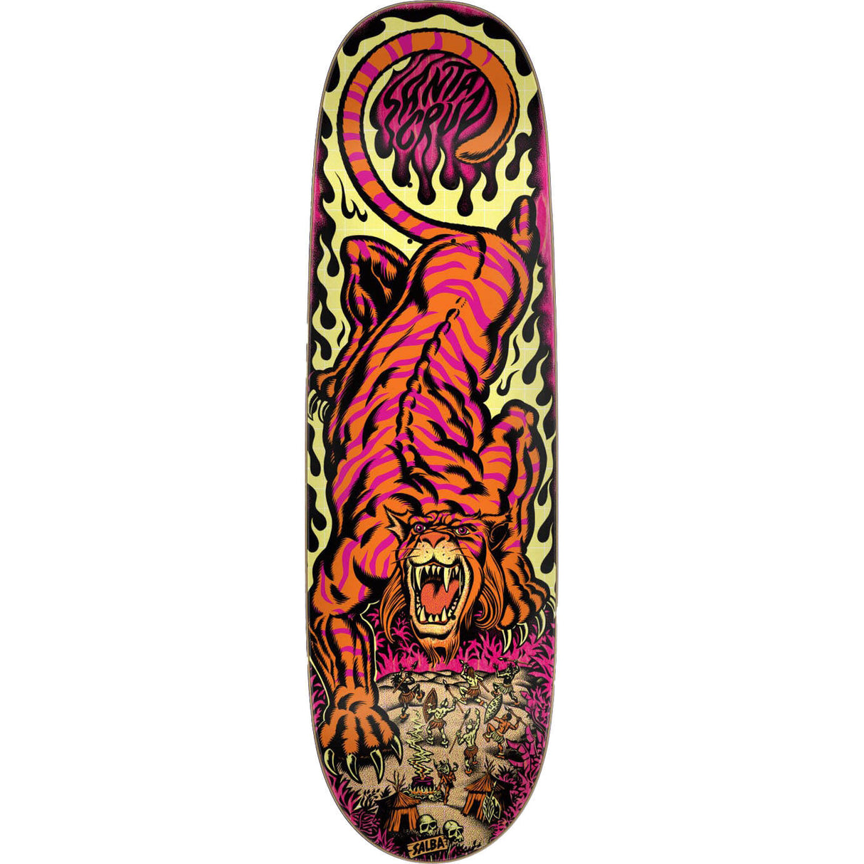 Santa Cruz Salba Tiger Pop VX Skateboard Deck - 9.25"