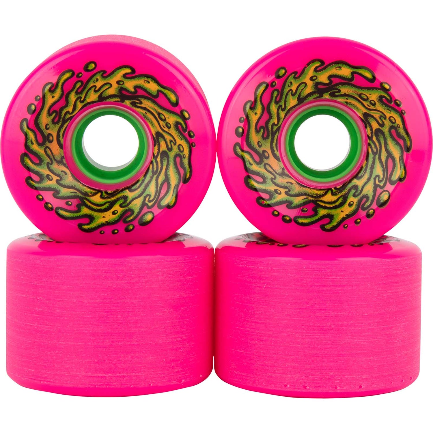 Santa Cruz Slime Balls OG Slime Skateboard Wheels - Pink 66mm
