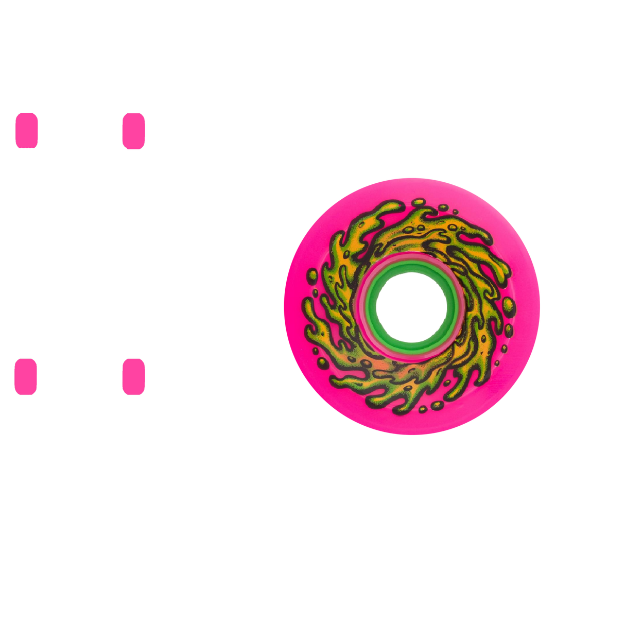 Santa Cruz Slime Balls OG Slime Skateboard Wheels - Pink 66mm