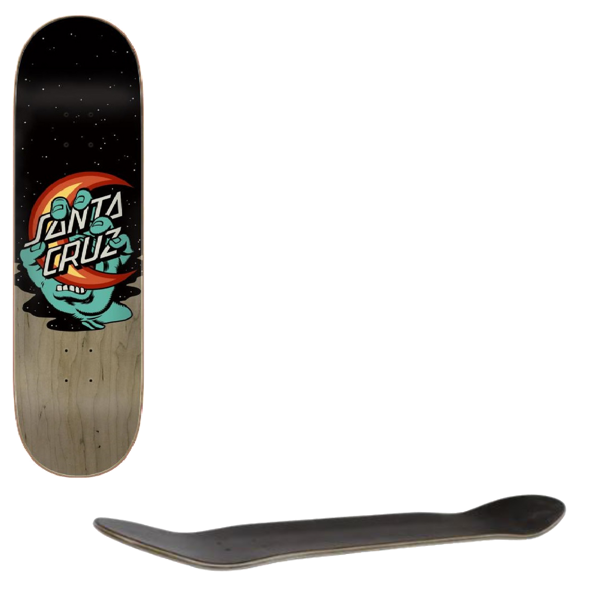 Santa Cruz Screaming Delta Moon Skateboard Deck - 8.25"