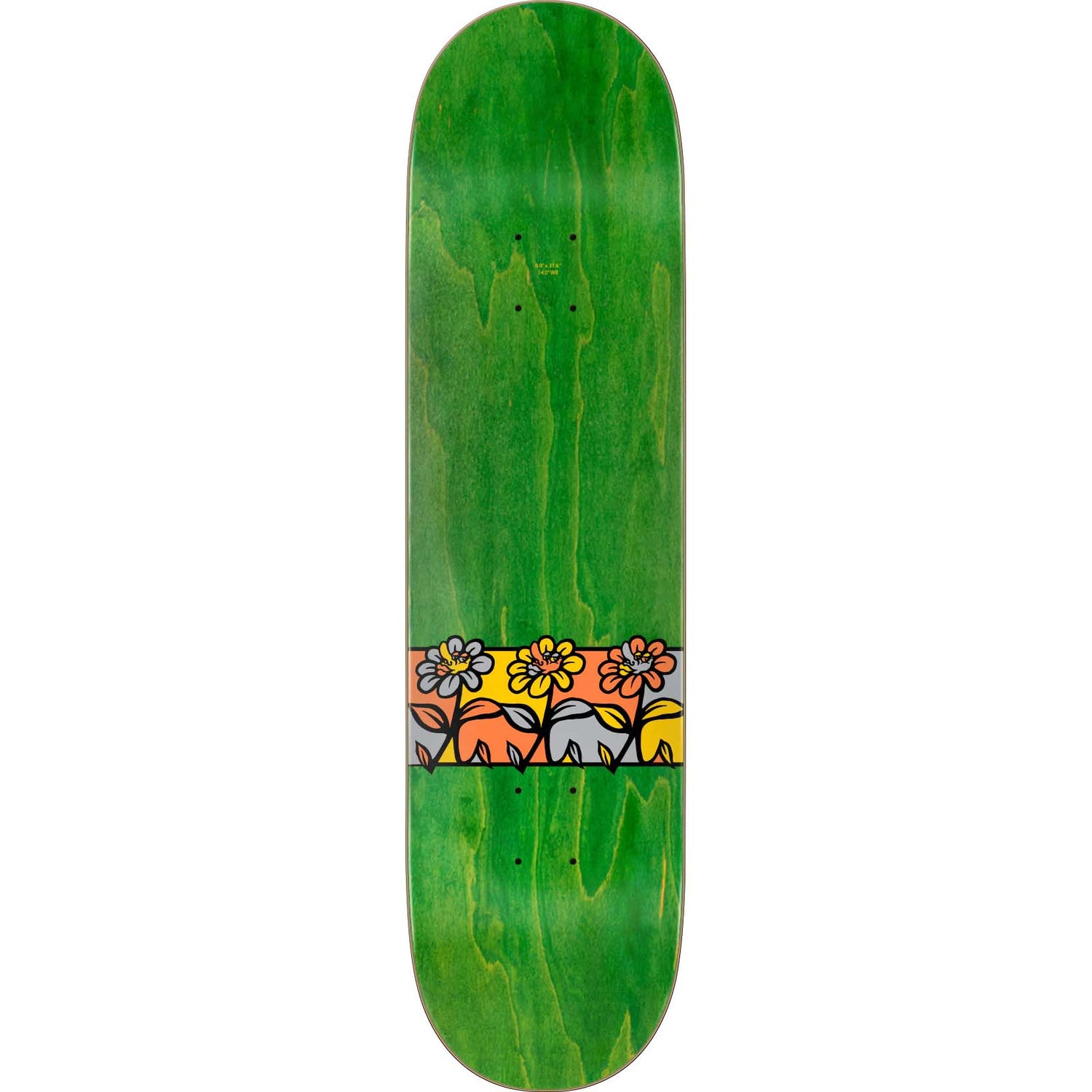 Santa Cruz Flower Crew Pro Skateboard Deck - Delfino 8"