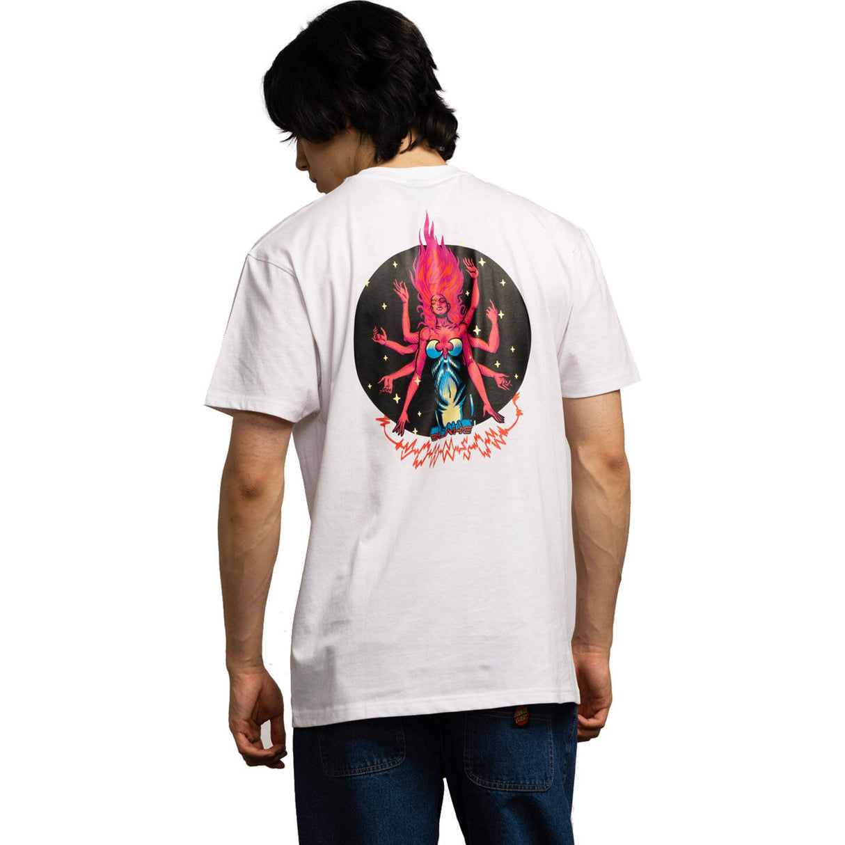 Santa Cruz Johnson Danger Zone 2 T Shirt - White