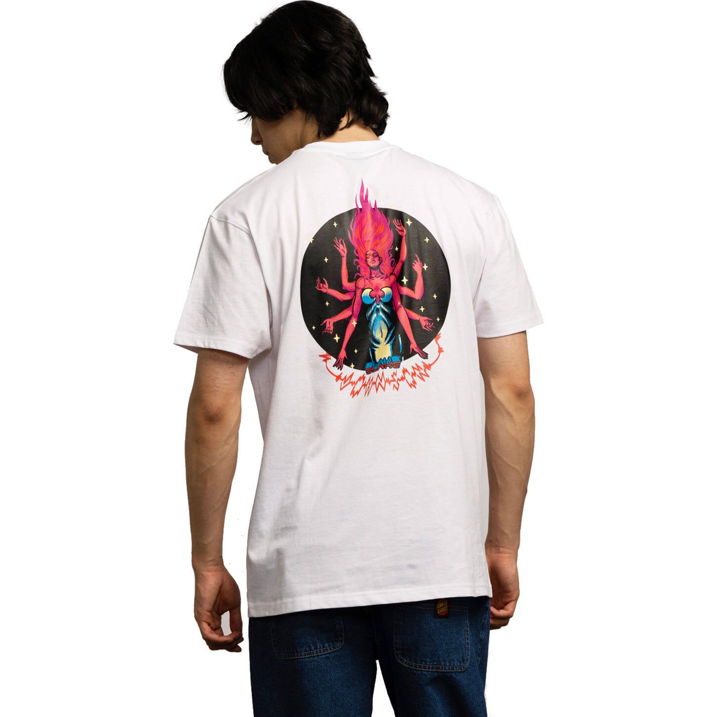 Santa Cruz Johnson Danger Zone 2 T Shirt - White