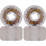 Santa Cruz Slime Balls Mirror Vomits Skateboard Wheels - Clear 54mm