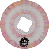 Santa Cruz Slime Balls Mirror Vomits Skateboard Wheels - Clear 54mm