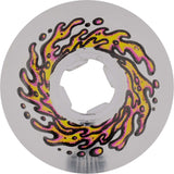 Santa Cruz Slime Balls Mirror Vomits Skateboard Wheels - Clear 54mm