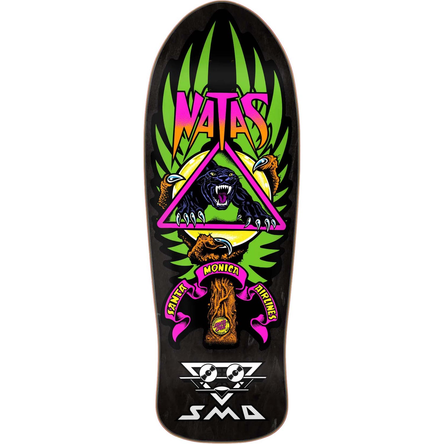 Santa Cruz Panther Lenticular Skateboard Deck - Natas 10.54"