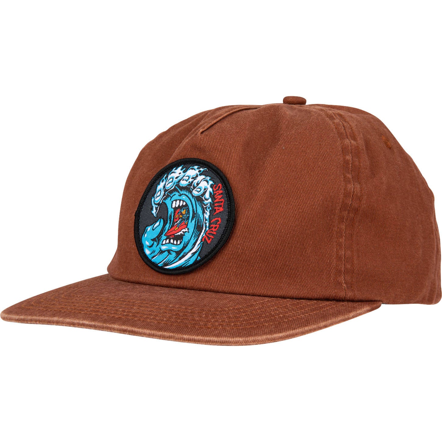 Santa Cruz Screaming Wave Snapback - Brown Overdye