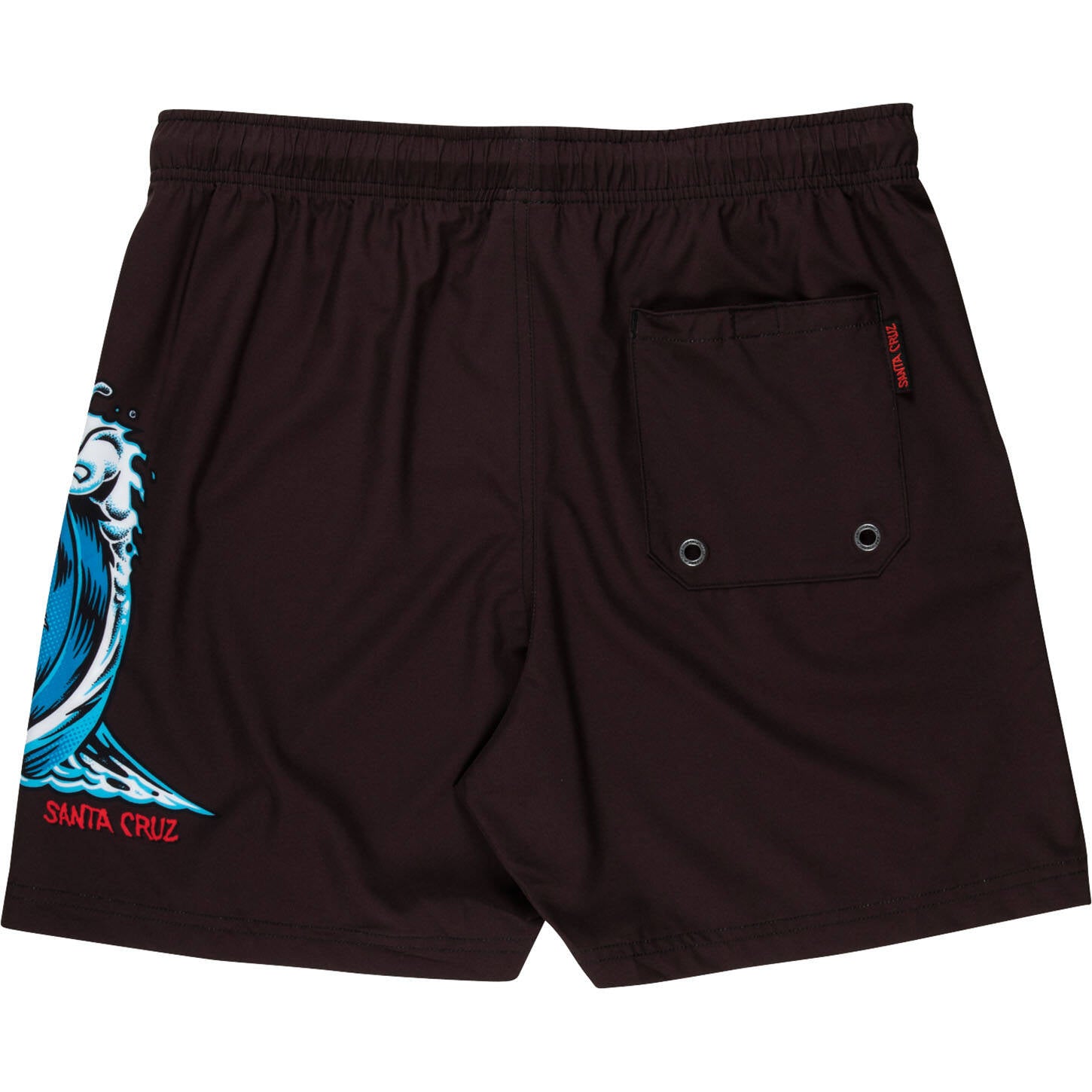 Santa Cruz Screaming Wave Swimming Shorts - Black
