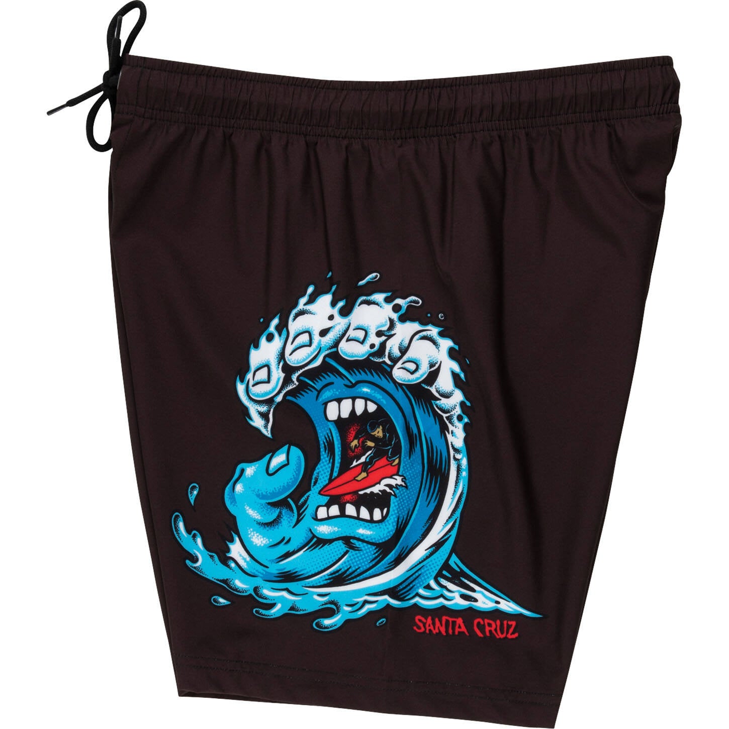 Santa Cruz Screaming Wave Swimming Shorts - Black