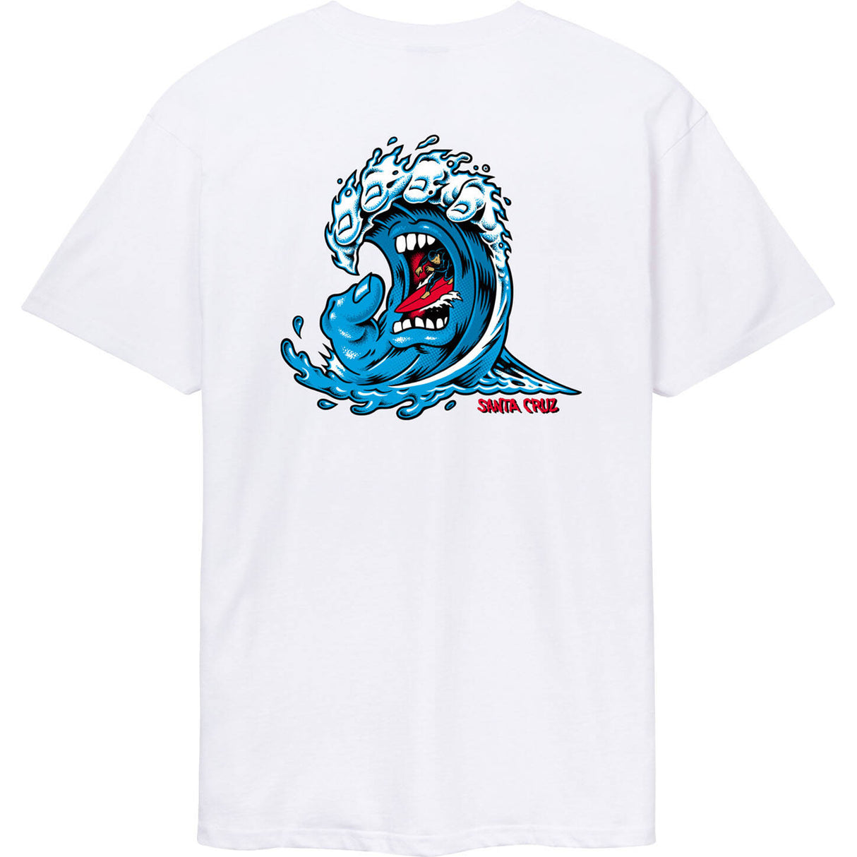 Santa Cruz Screaming Wave T Shirt - White