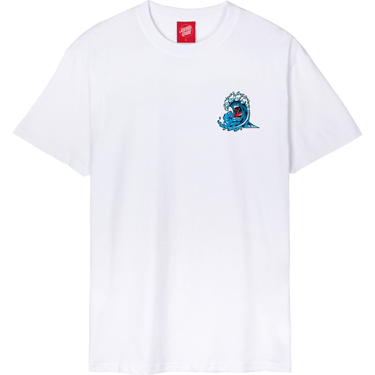 Santa Cruz Screaming Wave T Shirt - White