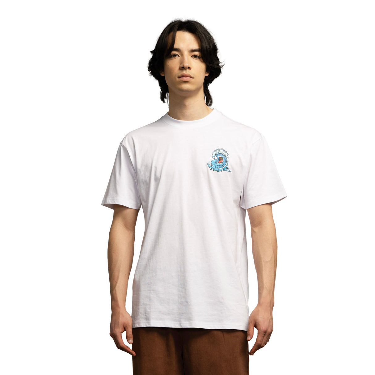 Santa Cruz Screaming Wave T Shirt - White