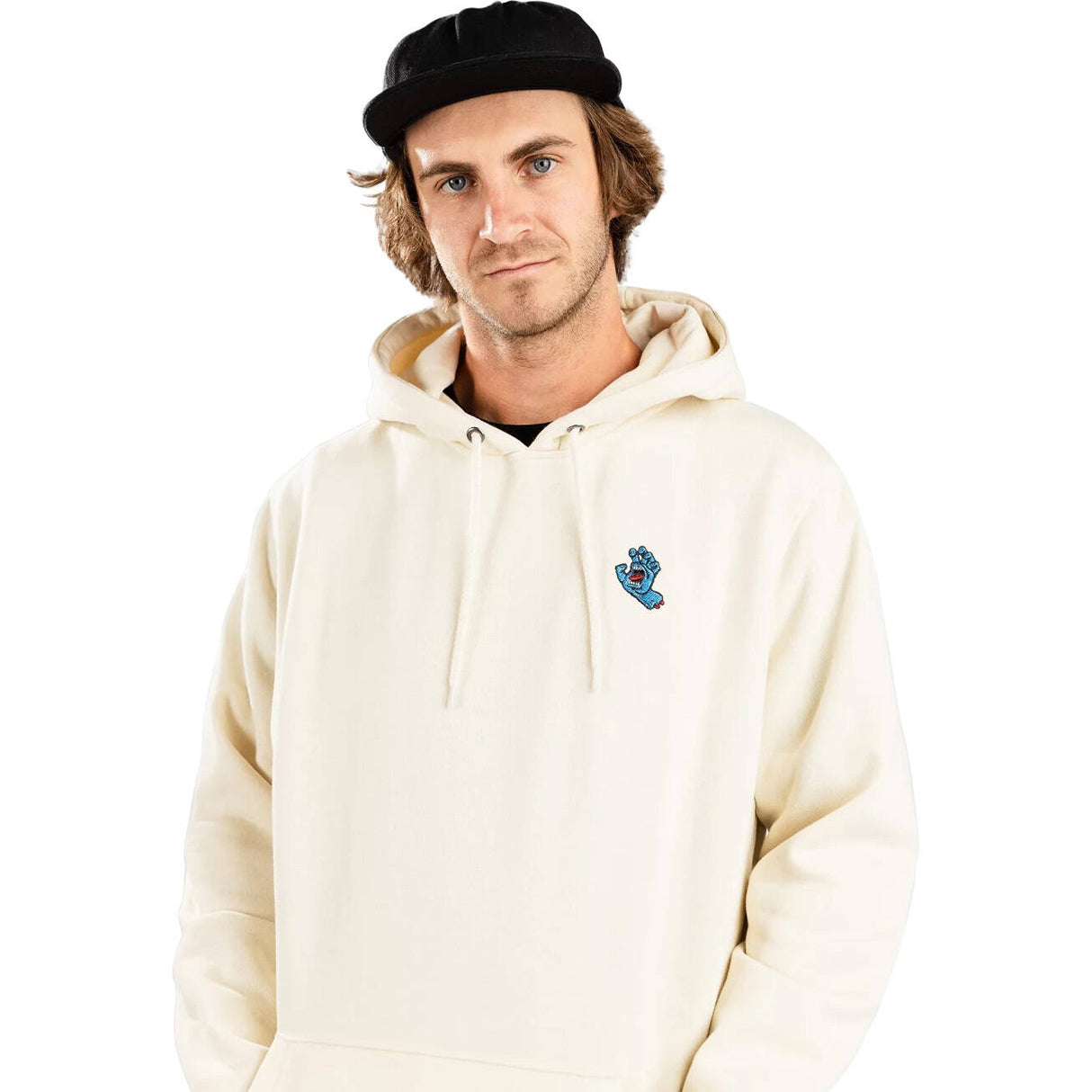 Santa Cruz Screaming Mini Hand Hoodie - Off White