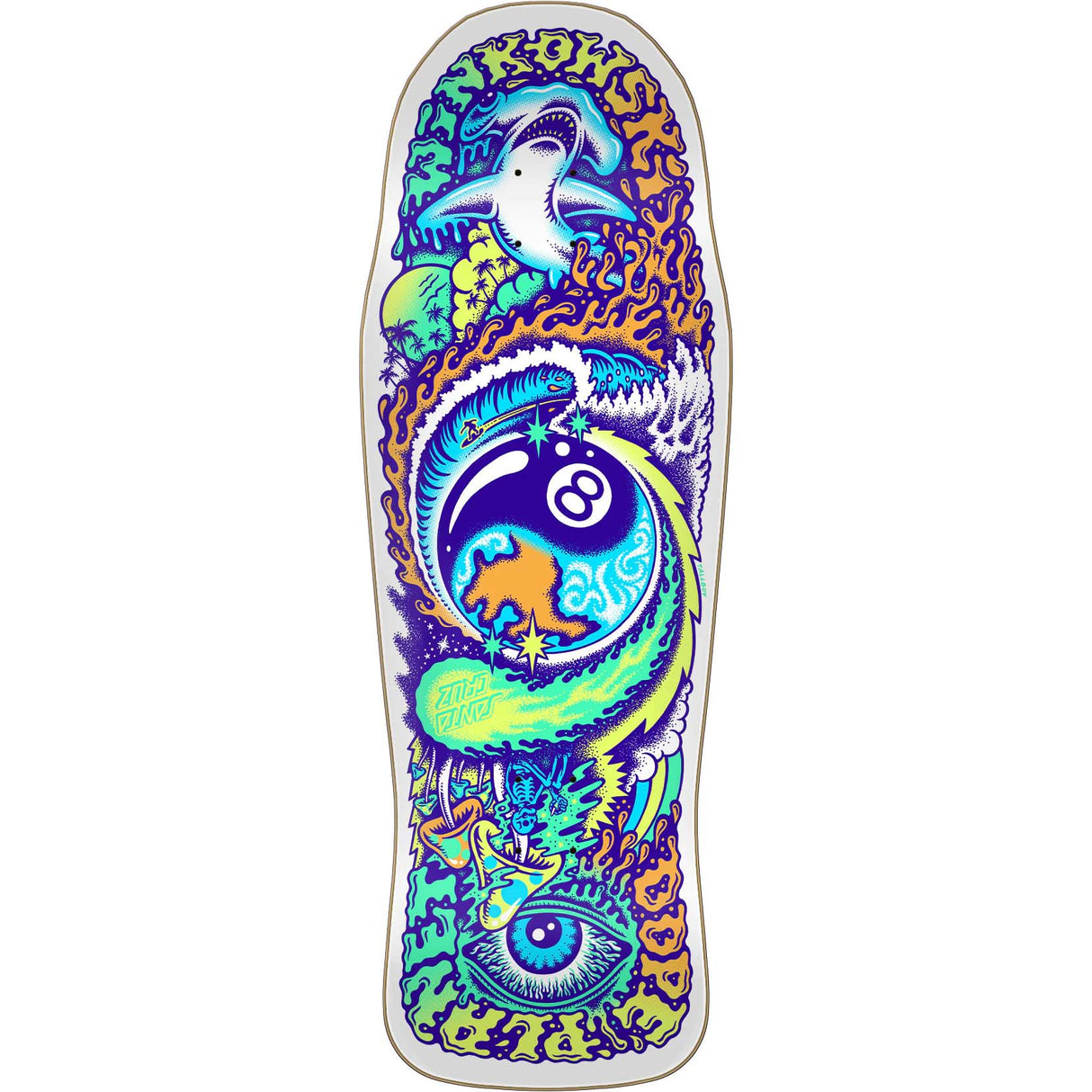 Santa Cruz VX Dope Planet Skateboard Deck - Winkowski 10.34"