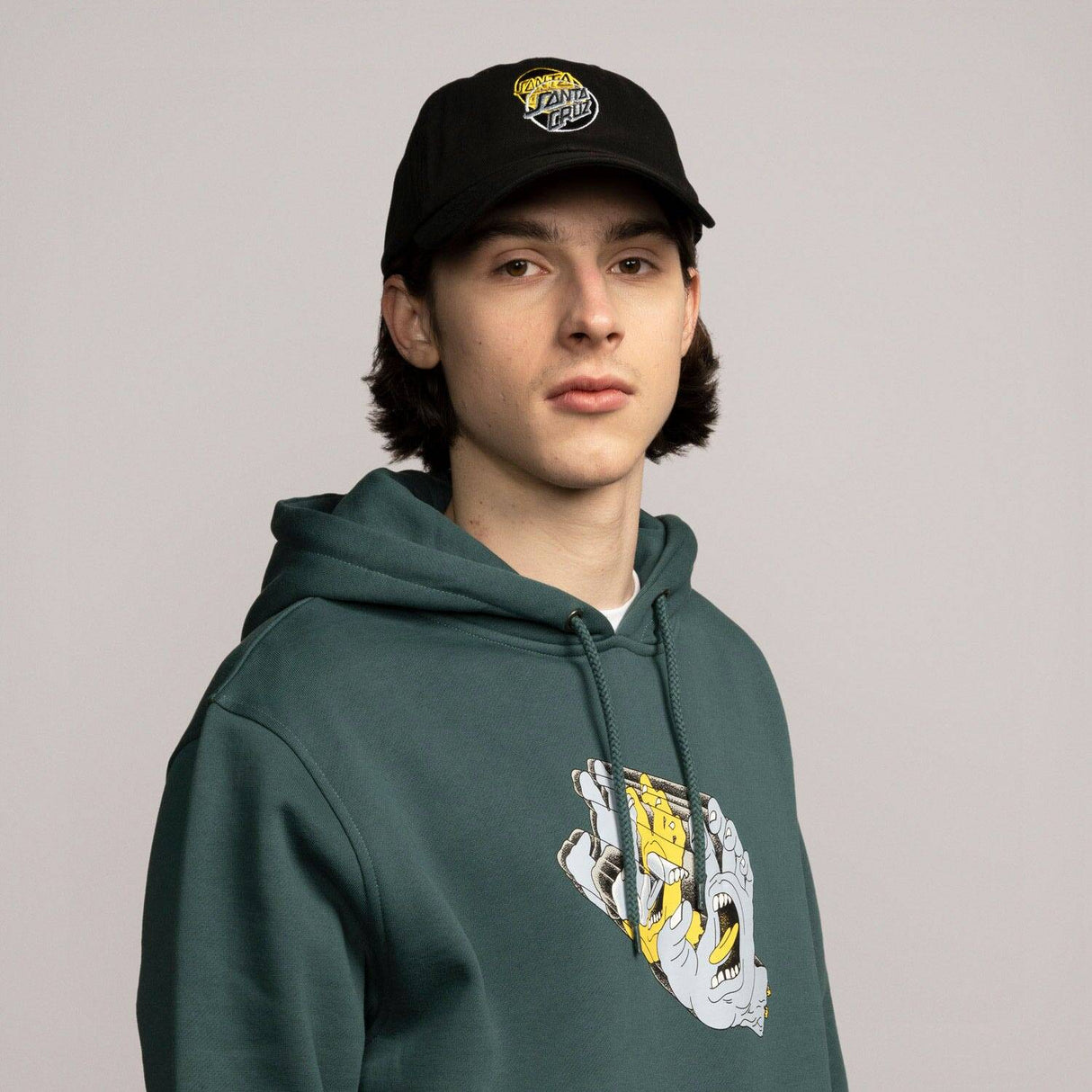 Santa Cruz Dissect Dot Strapback Cap - Black