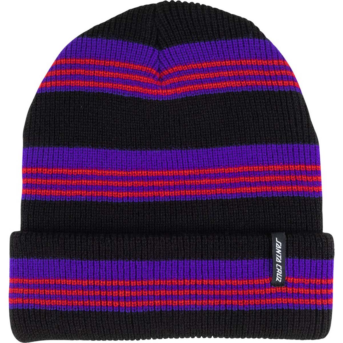 Santa Cruz Seacliff Beanie - Black Stripe