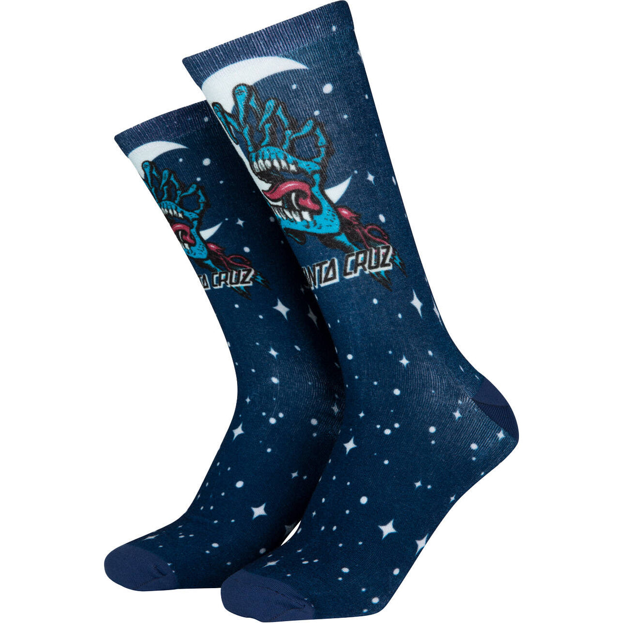 Santa Cruz Cosmic Bone Hand Socks - Midnight Blue