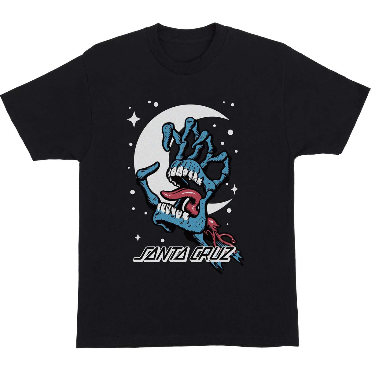 Santa Cruz Cosmic Bone Hand T Shirt - Black