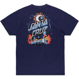 Santa Cruz Dark Arts Dot T Shirt - Midnight Blue
