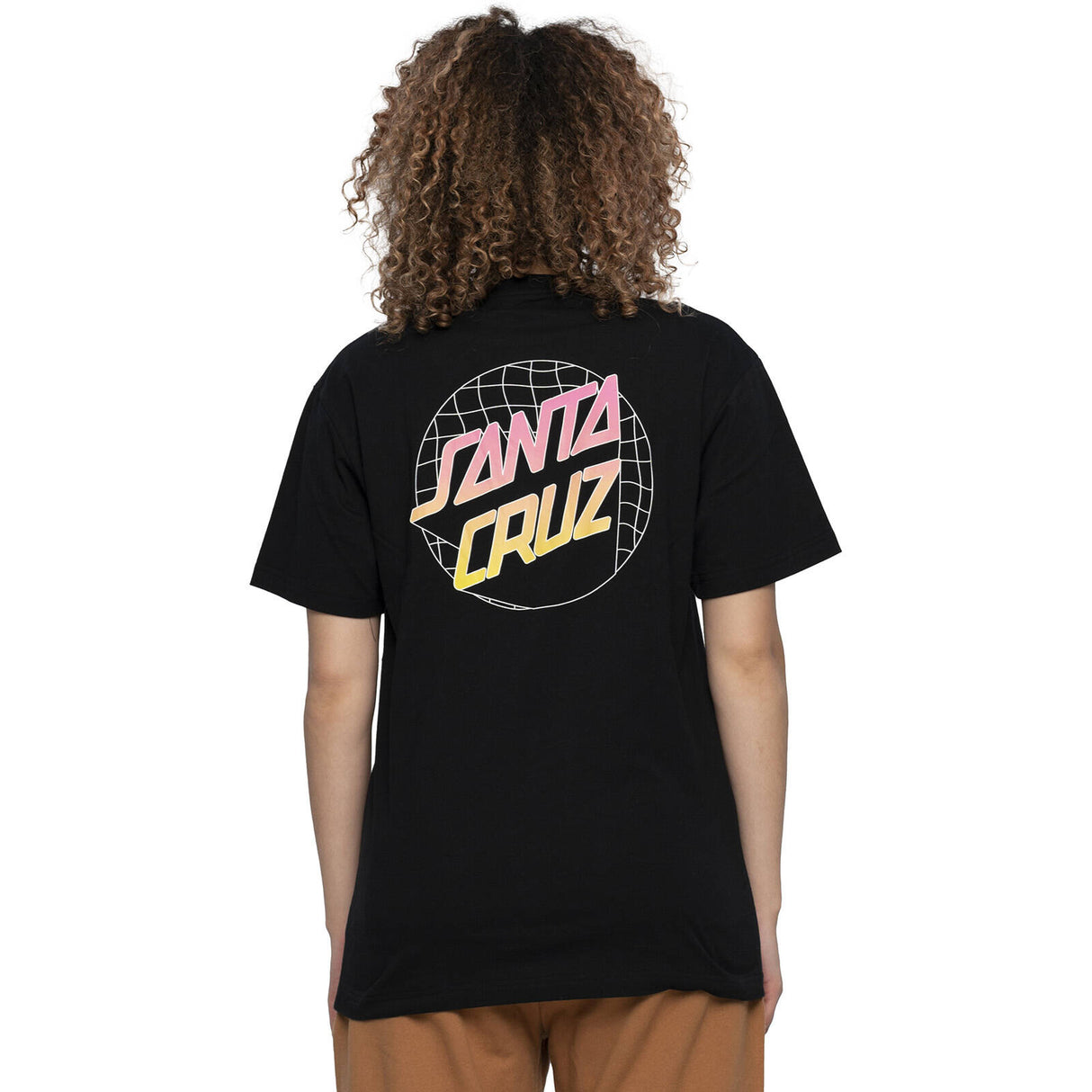 Santa Cruz Grid Delta Dot T Shirt - Black