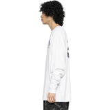 Santa Cruz Holo Flamed Dot Long Sleeve T Shirt - White