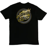 Santa Cruz Holo Flamed Dot T Shirt - Black