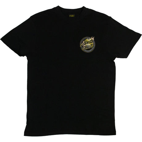 Santa Cruz Holo Flamed Dot T Shirt - Black