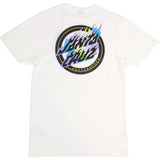 Santa Cruz Holo Flamed Dot T Shirt - White