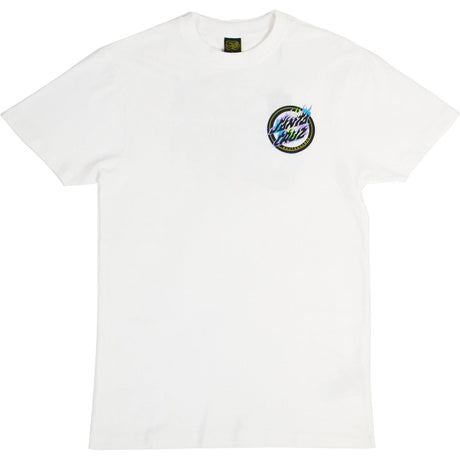 Santa Cruz Holo Flamed Dot T Shirt - White