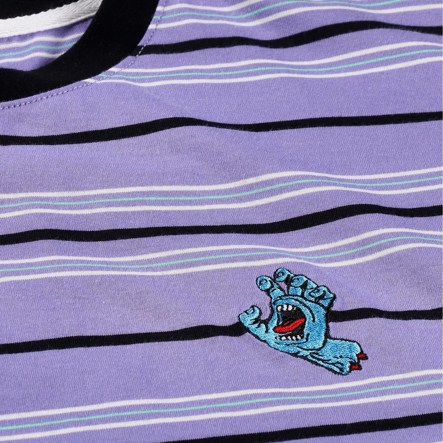 Santa Cruz Mini Hand Stripe T Shirt - Digital Lavender