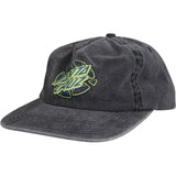 Santa Cruz Rigid Broken Dot Snapback - Black Acid Wash