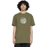 Santa Cruz Retreat Dot Front T Shirt - Moss
