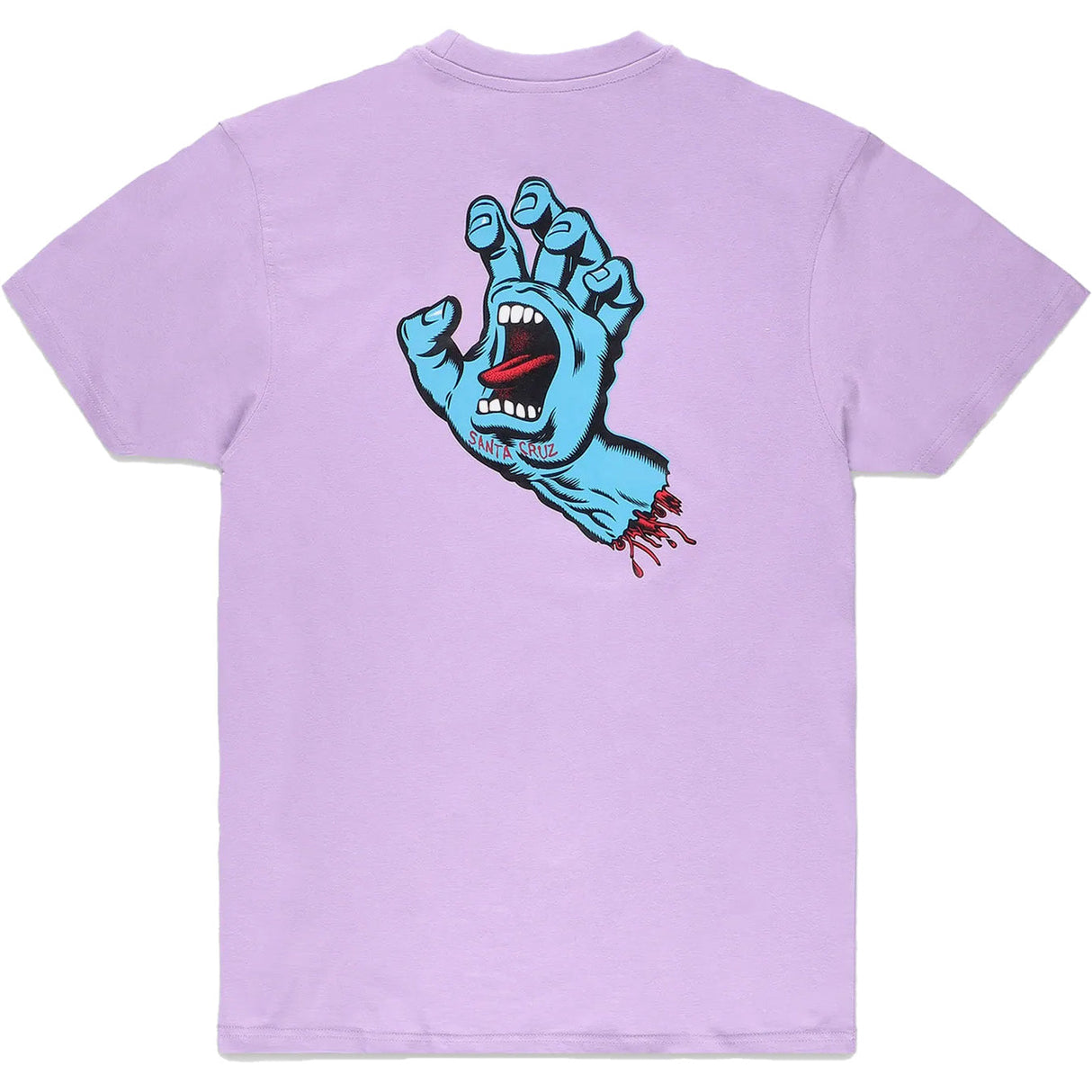 Santa Cruz Screaming Hand Chest T Shirt - Digital Lavender