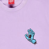 Santa Cruz Screaming Hand Chest T Shirt - Digital Lavender