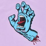 Santa Cruz Screaming Hand Chest T Shirt - Digital Lavender