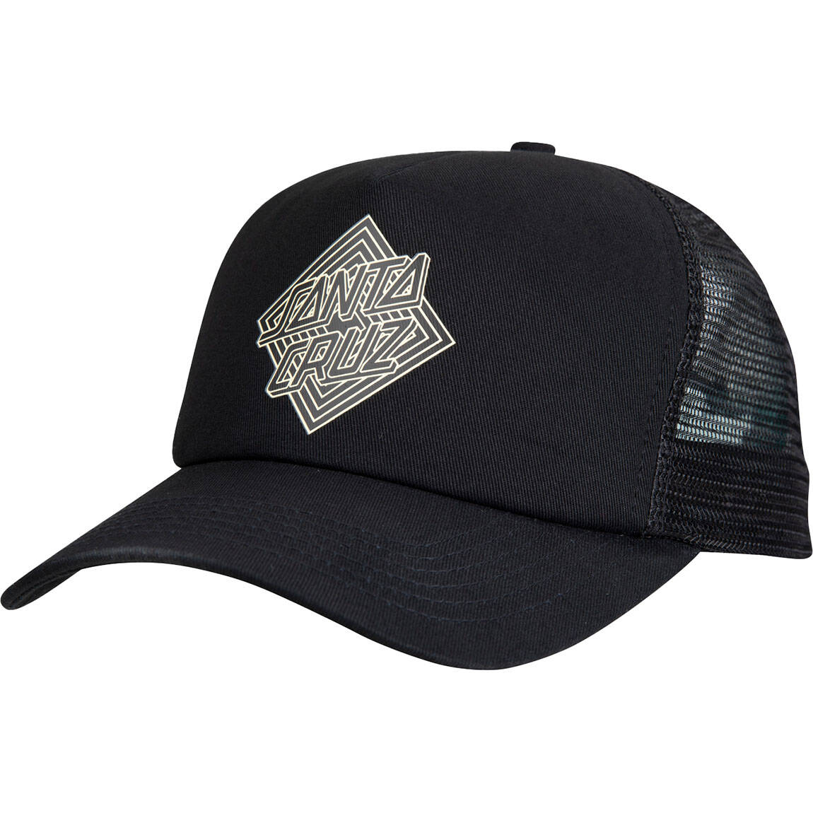 Santa Cruz Solitaire Dot Meshback - Black