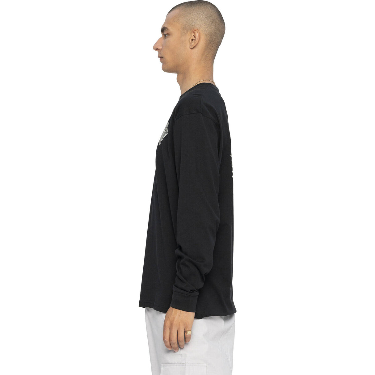 Santa Cruz Solitaire Dot L/S T Shirt - Black