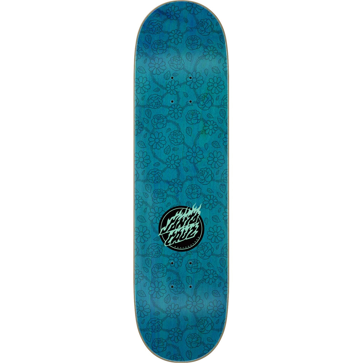 Santa Cruz Floral Flame Dot Skateboard Deck - 8.25"