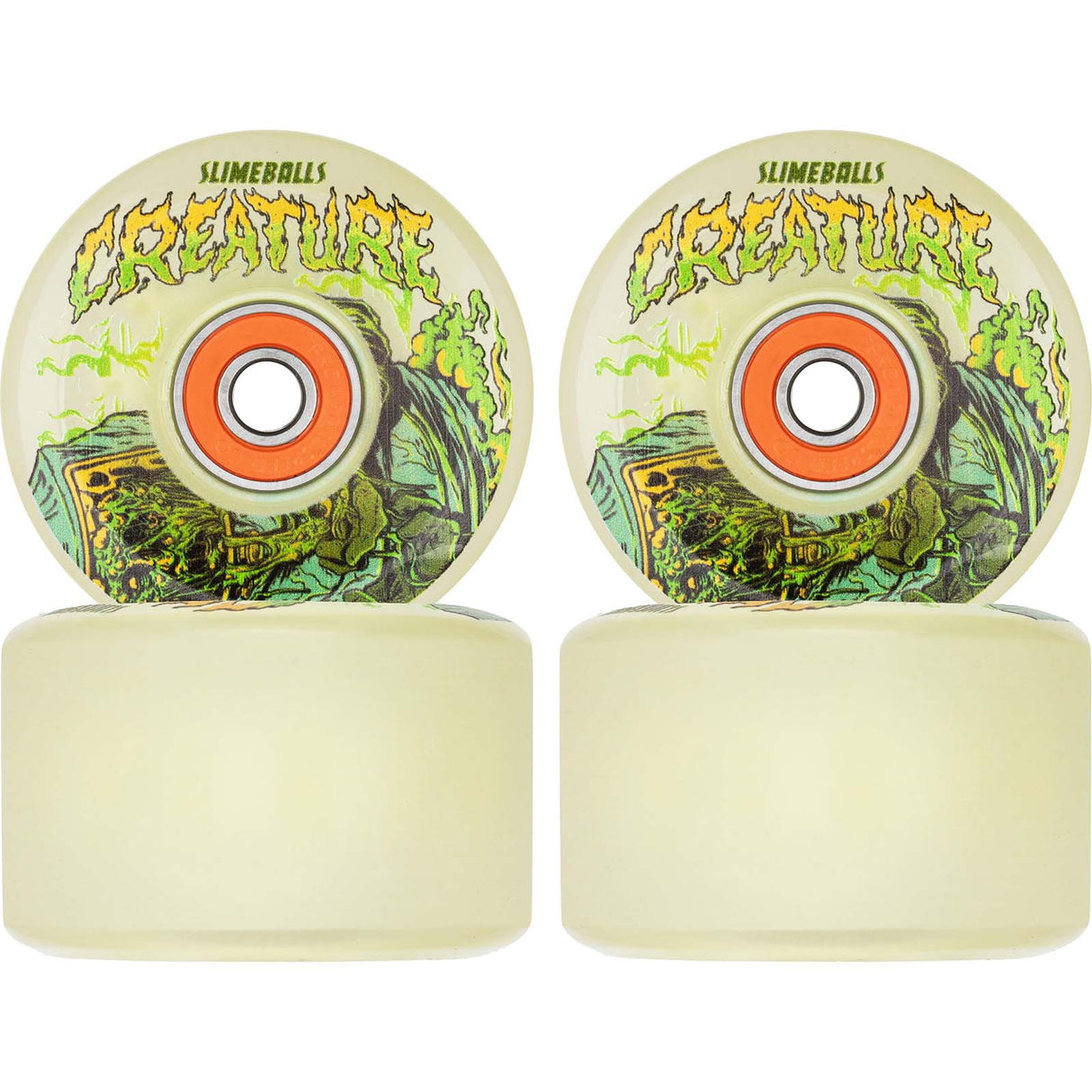 Slime Balls Creature Atomic Light Up 78a Skateboard Wheels - 60mm