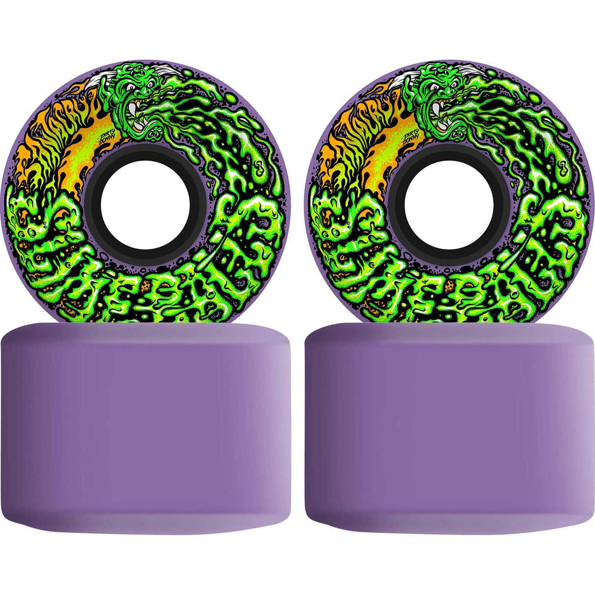 Santa Cruz Slime Balls Dirty Donny OG Slime Skateboard Wheels - Purple 60mm