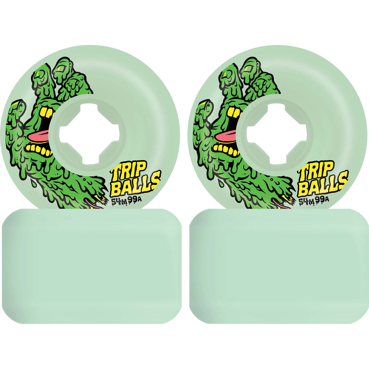 Santa Cruz Slime Balls Face Melter Trip Balls Skateboard Wheels 54mm