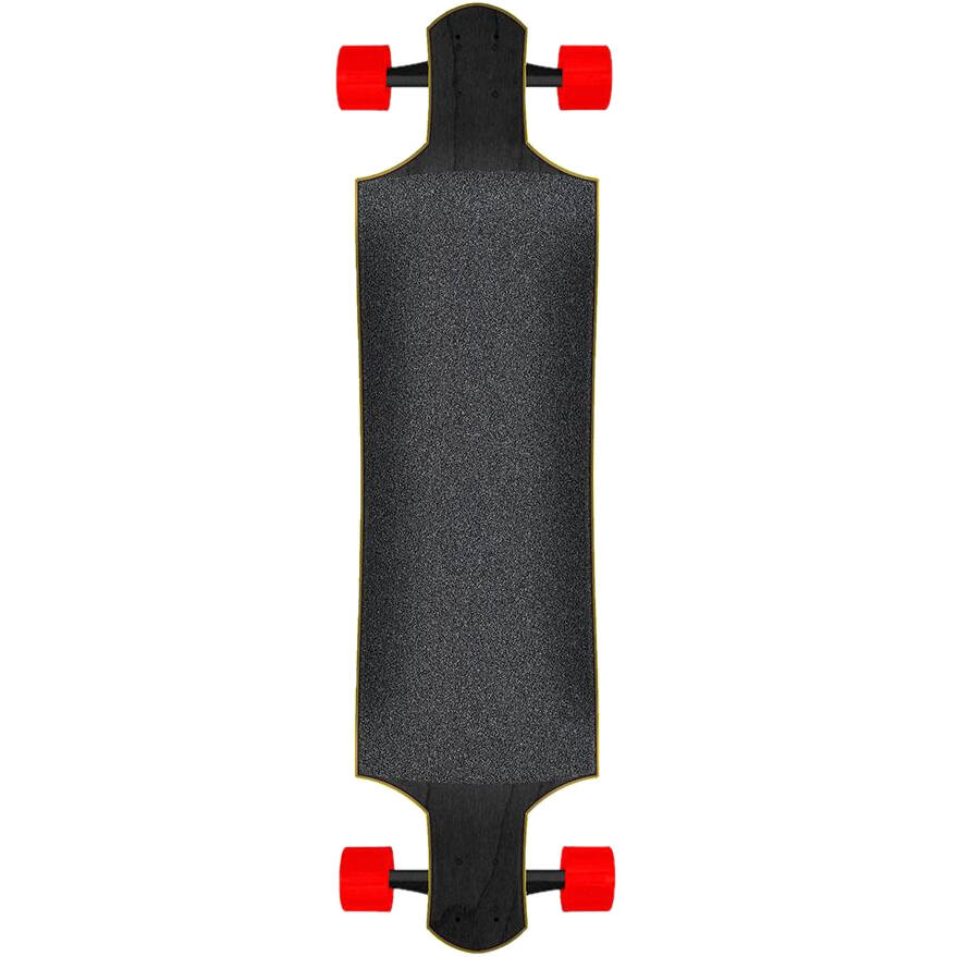 Santa Cruz Flame Dot Drop Down Complete Cruiser Skateboard - 40''