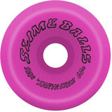 Santa Cruz Slime Balls Scudwads Vomits 95a Skateboard Wheels - Neon Pink 60mm
