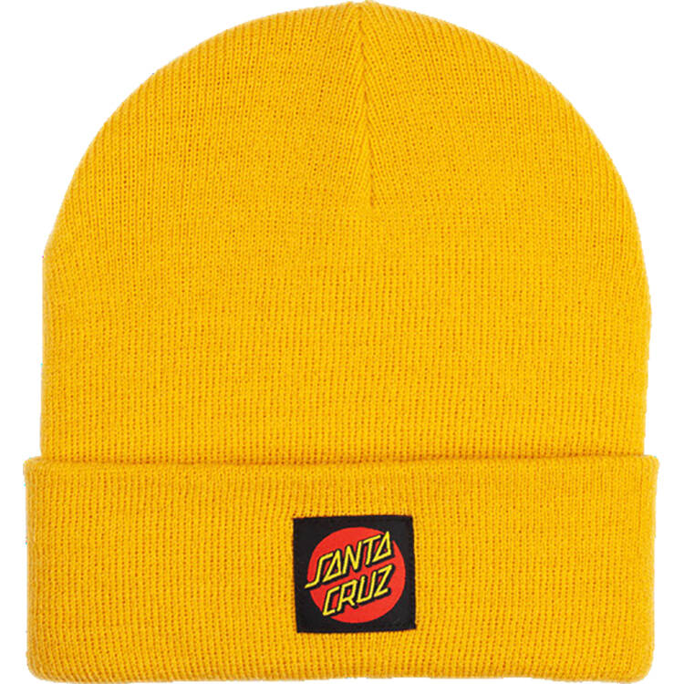 Santa Cruz Classic Label Beanie - Mustard