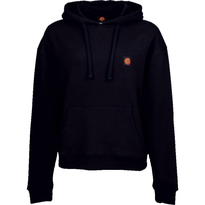 Santa Cruz Classic Label Womens Hoodie - Black