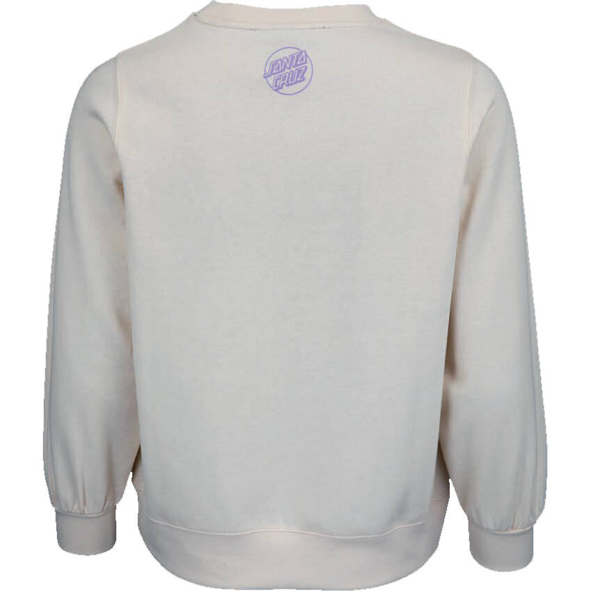 Santa Cruz Delfino Flower Womens Crew - Birch