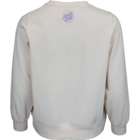 Santa Cruz Delfino Flower Womens Crew - Birch