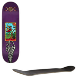 Santa Cruz Delfino Tarot VX Skateboard Deck - Purple 8.25''